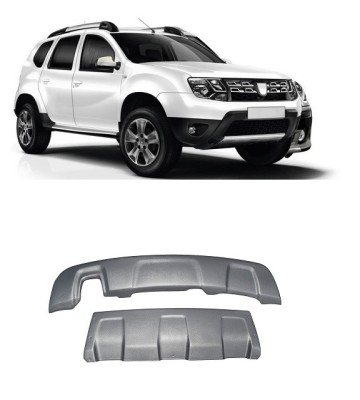 Scut protectie ornament compatibil Dacia Duster I (2010-2017) Argintiu texturat foto