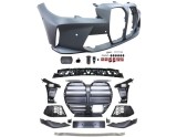 Set bara fata Bmw Seria 3, 03.20, +/- ACC gauri; grunduit, de vopsit; Tip M3; cu grile, cu elemente de fixare; cu functie asistenta parcare, cu