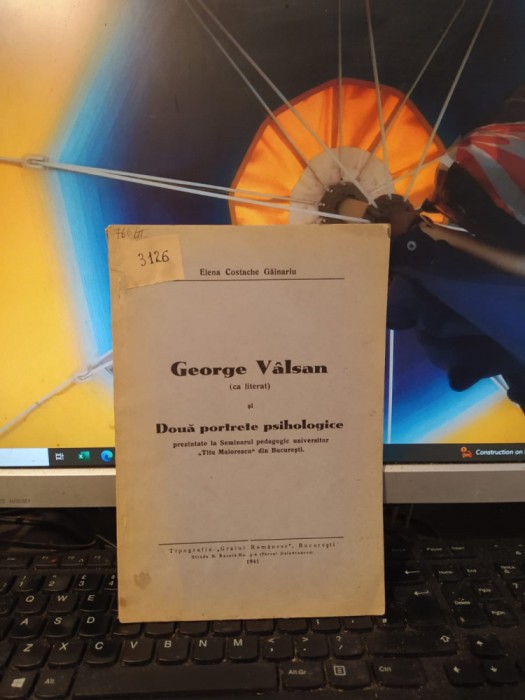 Elena Costache Găinariu, George V&acirc;lsan ca literat, Două portrete..., 1941, 182