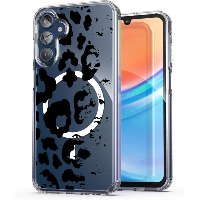 Husa pentru samsung galaxy a15 4g, atasare magnetica, magsafe, pattern skin 42, clear