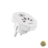 Adaptor Retea XO Design WL23 US / UK / AU / FI / CN - Europa Alb