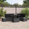 vidaXL Set de canapele pentru grădină 6 pcs Negru Rattan poli 3357926