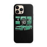 Husa compatibila cu Apple iPhone 11 Pro Max model Minty Mustang, Silicon, TPU, Viceversa, Transparent, Carcasa