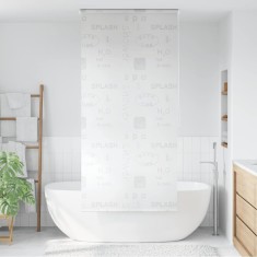 vidaXL Roletă perdea de duș 80x240 cm Imprimeu Splash