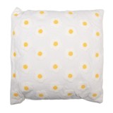 Cumpara ieftin Perna decorativa Margarete poliester alb galben 45x45x4 cm