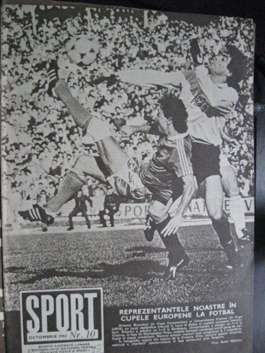 Revista Sport (1984) Dinamo-Omonia, Craiova-Betis, Steaua-Roma, FCM Brasov (pr)