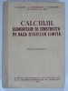 CALCULUL ELEMENTELOR DE CONSTRUCTII PE BAZA STARILOR LIMITA - V.A. BALDIN