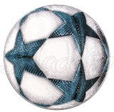 Cumpara ieftin Covor Rotund Camera Copii Model Minge Fotbal 11199-190, Marime 67 x 67 cm, Alb, Inaltime Fir 9 mm, Antialergic, Polipropilena, Gradinita, Cresa, Loc d, KOLIBRI