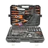 Trusa chei tubulare, chei fixe, biti, torx cu scule si unelte 160 piese Breckner Germany