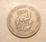 TERITORII FRANCEZE DES AFFARS / DJIBOUTI 100 FRANCI 1970 MAI RAR