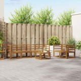 vidaXL Set de canapele de exterior 7 pcs natural Lemn Solid de Acacia 3366027