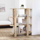 vidaXL Bibliotecă/Separator cameră, stejar sonoma, 100x30x123,5 cm