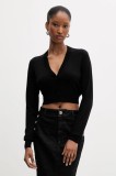 Silvian Heach cardigan LIKOPIO culoarea negru, light, GPA25383CD