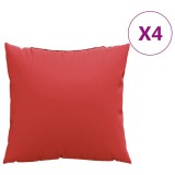 Cumpara ieftin Perne de canapea, 4 buc., rosu, 60x60 cm, textil