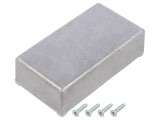 Carcasă de ecranare din aluminiu GAINTA, 60x111x30mm, cu lame de fixare