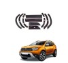 Bandouri Protectie Aripa + Usi Dacia Duster 2018-2024, Set Complet 14 Buc ABS