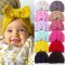 Caciulita crosetata tip turban cu fundita (Marime Disponibila: 3-6 luni