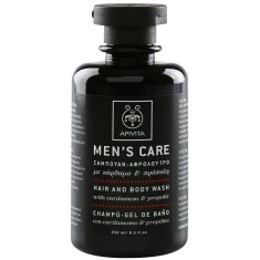 Apivita Men&#039;s Care Hair and Body Wash with Cardamon &amp; Propolis gel de dus si sampon 2in1 250 ml