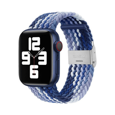 Curea Apple Watch Braided Loop Blueberry 45 44 42mm foto