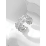 Cumpara ieftin Inel Ajustabil cu Zirconiu Cubic &icirc;n Formă de T - 15477