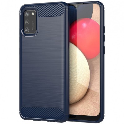 Husa TPU OEM Carbon pentru Samsung Galaxy A02s A025F, Bleumarin foto