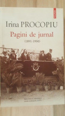 Pagini de jurnal- Irina Procopiu foto