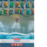 Caiet A4, 60 file, hartie 70g/mp FSC mix, patratele, colturi rotunjite, motiv Summer