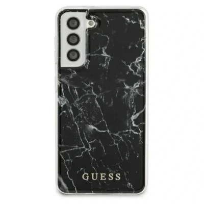 Husa Cover Guess Marble pentru Samsung Galaxy S21 Ultra Black foto