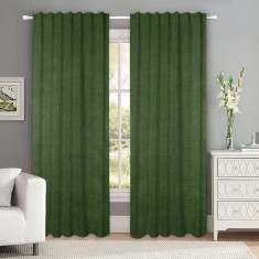 Draperie tip tesatura in cu rejansa transparenta cu ate pentru galerie, Madison, 150x245 cm, densitate 700 g/ml, Olivia, 1 buc
