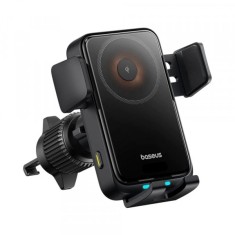 Incarcator Auto Wireless Baseus Wisdom Pro Vent, 15W, 1.67A, Negru C40381501123-00