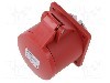 Conector alimentare AC, IEC 60309, IP44, 32A, 0,4kV, 5 pini, TAIZHOU BAOLUDA ELECTRIC - QX-3451