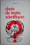 Choix de textes scientifiques &ndash; Alice Bratu - Carte in franceza