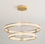 Candelabru Cristal, LINDERHOF Magno, 113W, Diametru 60cm, Lumina Rece/Calda/Neutra, Auriu, Inaltime Reglabila ModernLight Concept