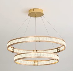 Candelabru Cristal, LINDERHOF Magno, 113W, Diametru 60cm, Lumina Rece/Calda/Neutra, Auriu, Inaltime Reglabila ModernLight Concept