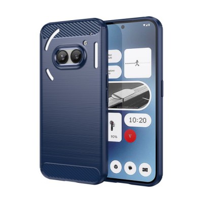 Husa pentru Nothing Phone (2a) - Techsuit Carbon Silicone - Blue foto