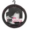 Husa Volan negru din piele cu cusatura roz 37-39cm
