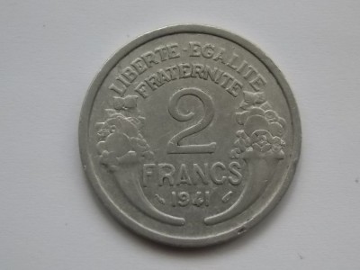 2 FRANCS 1941 FRANTA foto
