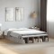 vidaXL Cadru de pat, gri sonoma, 135x190 cm, lemn prelucrat 3280592