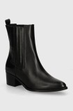 Bianco ghete chelsea de piele BIACAROL femei, culoarea negru, cu toc drept, 11301443