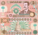 Bancnota Irak 50 Dinari 1991 UNC - Necirculata