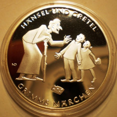 A.750 GERMANIA HANSEL UND GRETEL 10 EURO 2014 G PROOF ARGINT .625/16g foto