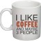 Cana alba personalizata &quot;I like coffee!&#039;&quot;, INOVATIX&reg;. 330ml