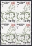 Spania 1985 - Anul Internațional al Tineretului, Bloc de 4, MNH, Nestampilat