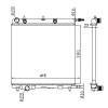 Radiator racire motor Citroen C2 (Jm), C3 1 (Fc), C3 Ii, C3 Pluriel (Hb); Peugeot 1007 (Km), 207 (Wa, Wc), 207 Sw (Wk)