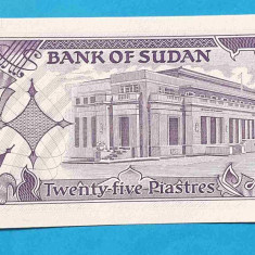 Bancnota veche Sudan 25 Piastres - UNC bancnota Necirculata SUPERBA