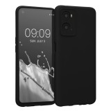 Husa Kwmobile pentru OPPO A76/A96, Silicon, Negru, 59147.01, Carcasa