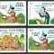 ROM&Acirc;NIA 1986 - LP 1153 - WALT DISNEY (II) - DESENE ANIMATE - LOT DEPARAIATE - MNH