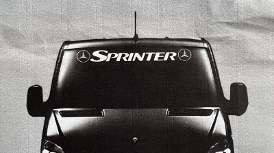 stiker parasolar SPRINTER negru foto