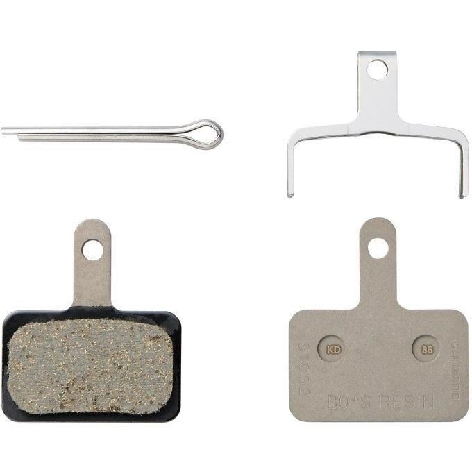 Placute de frana Shimano B03S Resin cu arc, 3 tipuri de split pin Cod:EBPB03SRESINBS