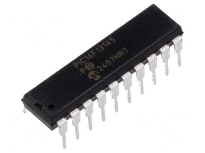 Microcontroler PIC 32MHz EUSART GPIO I2C ICSP SPI THT foto